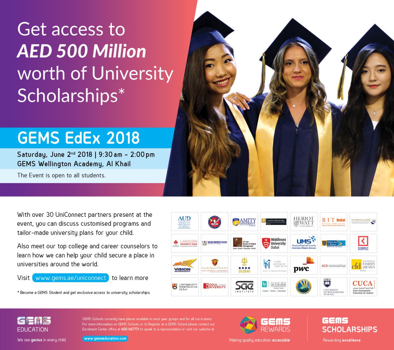 GEMS EdEx 2018 - Advert